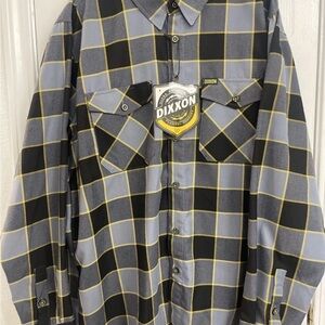 Dixxon Men's Long Sleeve Flannel Button-Up 2xl The Bolt Edition